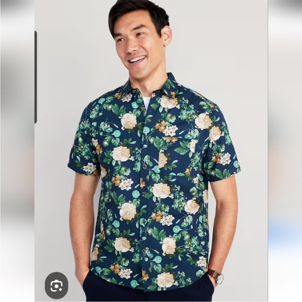 Floral Blue men’s Shirt